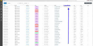 "Location" Column in the bookings page