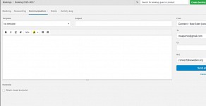 Add Email Tags to Bookings - Communication Tab