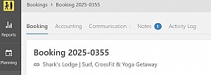 Put back Camp's Name in the booking overview