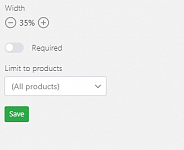 Make it possible to filter sections in forms depending on products